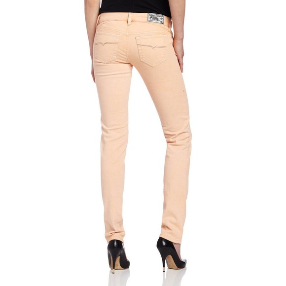 Diesel GETLEGG Skinny Leg Low Waist Slim Fit Jeans 0809S Peach 23/24/25/26 Nwt - Picture 2 of 2